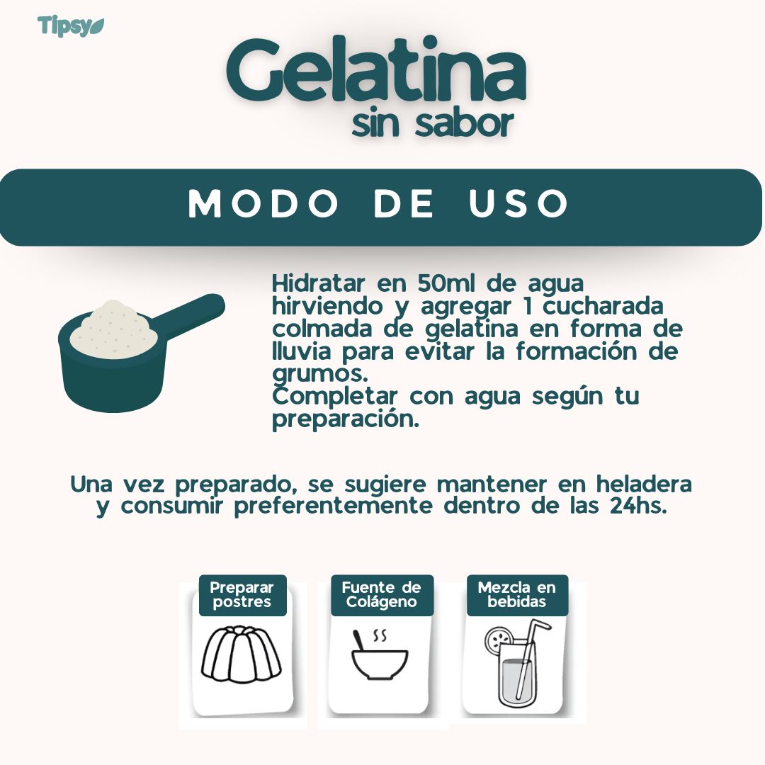 Gelatina Bovina Sin Sabor 1Kg - Imagen 5