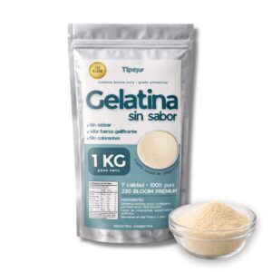 Gelatina Bovina Sin Sabor 1Kg