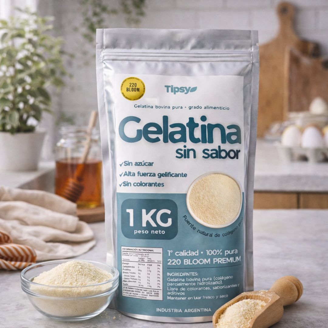 Gelatina Bovina Sin Sabor 1Kg - Imagen 3