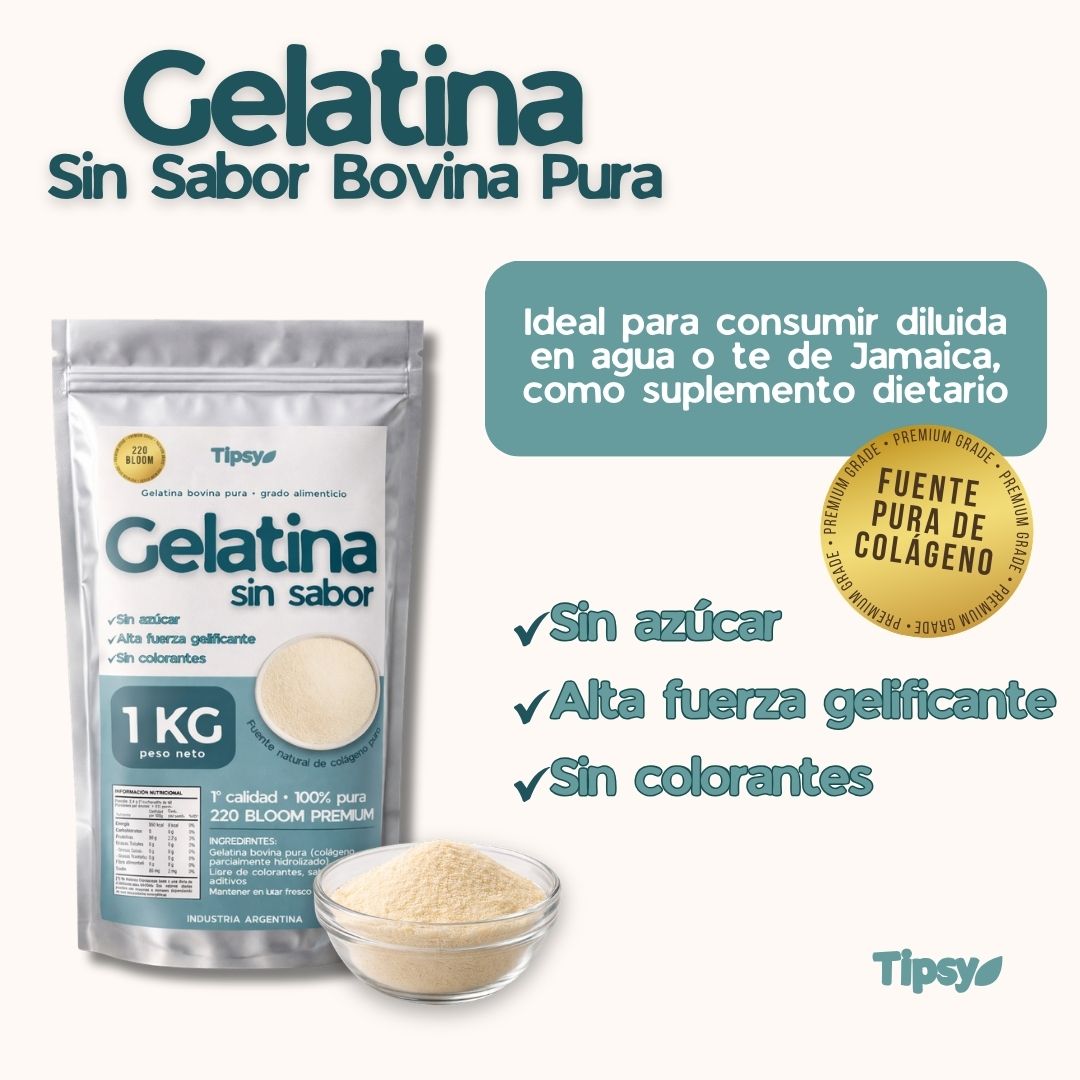 Gelatina Bovina Sin Sabor 1Kg - Imagen 4
