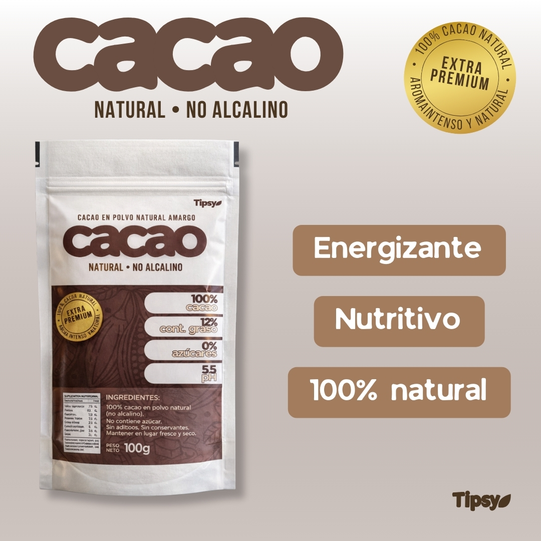Cacao Natural No Alcalino 100g - Imagen 2
