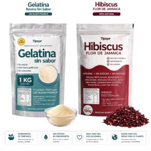 Pack Gelatina Bovina 1 kg + Hibiscus 100 g