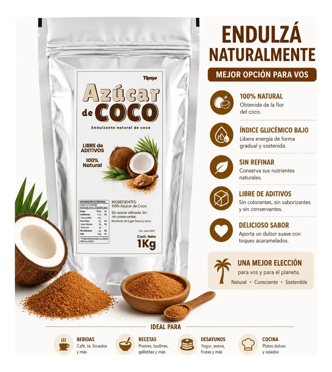 Azúcar de Coco 1 kg